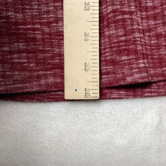 Bobeau Collection Long Cardigan Sweater Women Small Red USA Made Ribbed - Picture 6 of 8